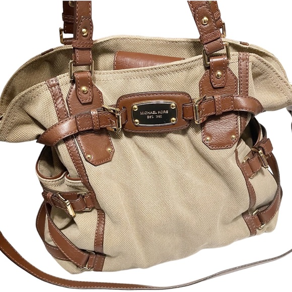 MICHAEL KORS Ganesvoort Y2K Canvas and Leather Bag - Picture 3 of 12